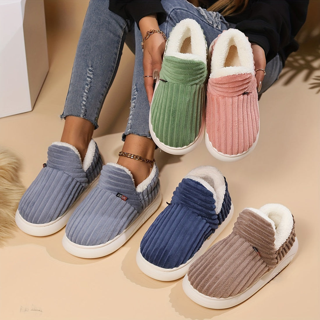 Kianne | Zapatillas De Invierno Cálidas Y Acogedoras De Felpa
