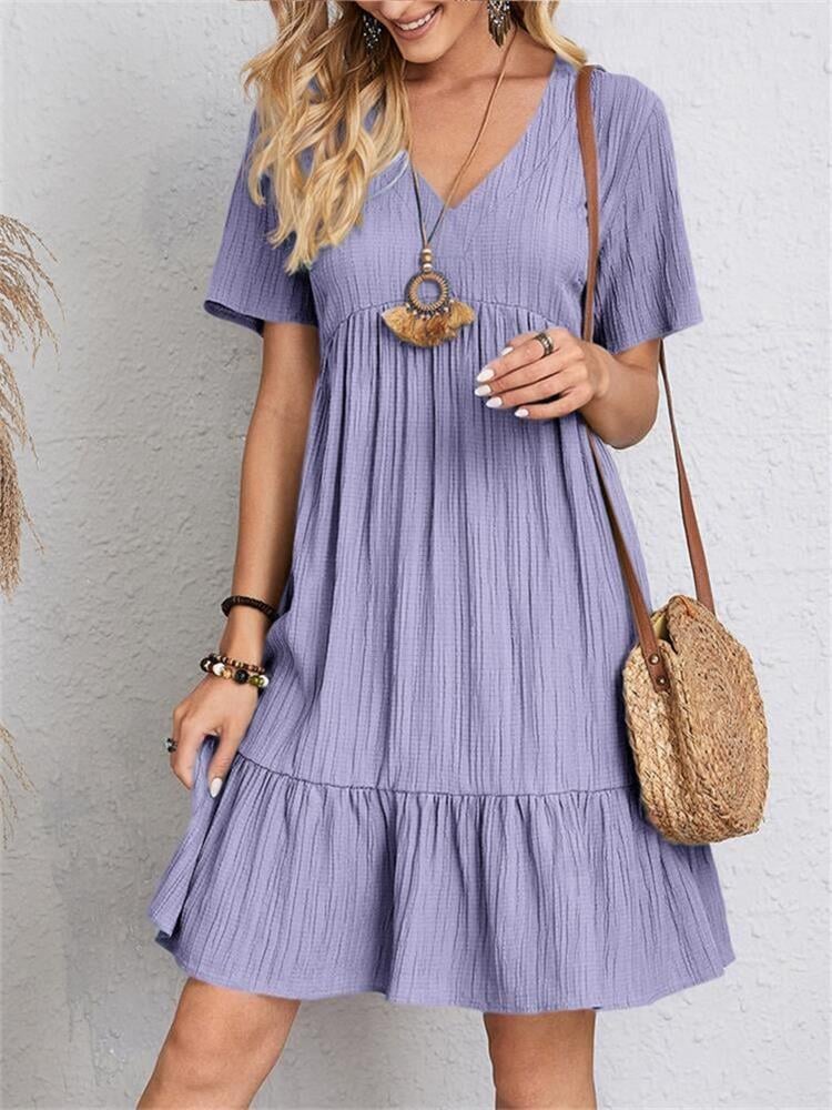 Sofía | Vestido Casual Fluido Con Lazo En La Cintura