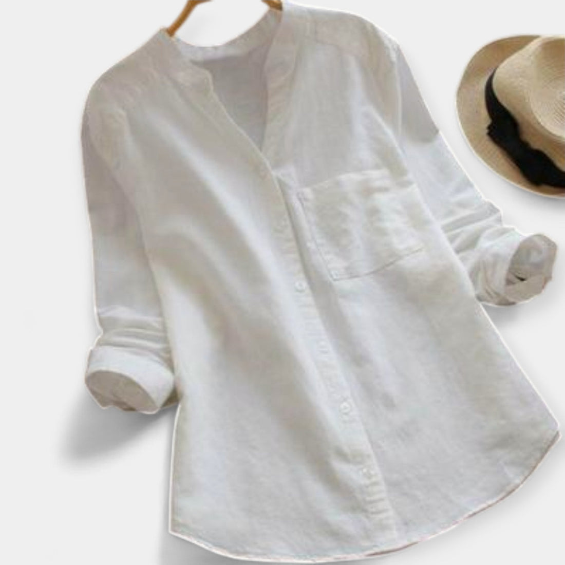 Stina | Camisa De Lino Y Algodón Con Estilo Casual