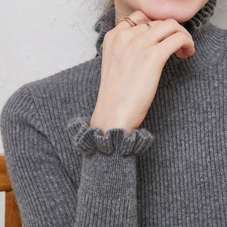 Nina | Suéter De Cuello Alto Cálido Y Elegante
