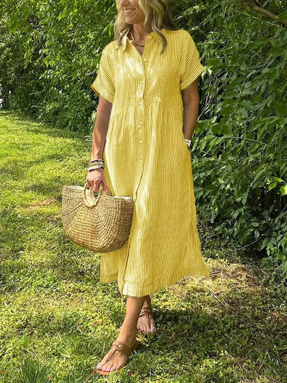 Angela | Vestido Ligero De Rayas