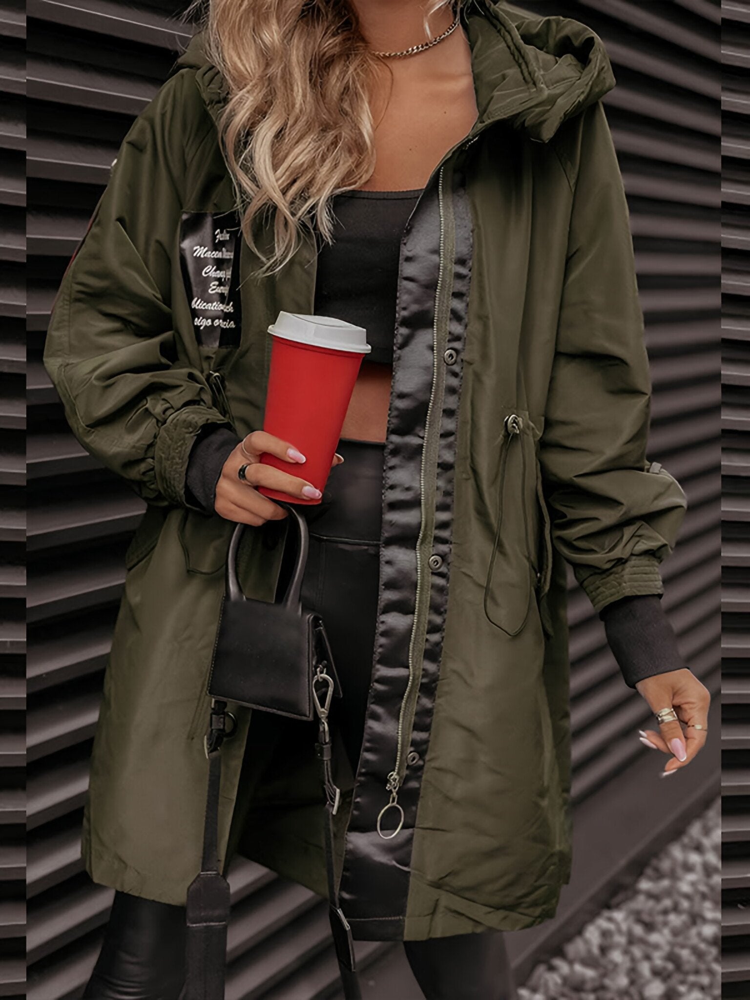 Evelin | Abrigo De Mujer Con Capucha Estilo Casual