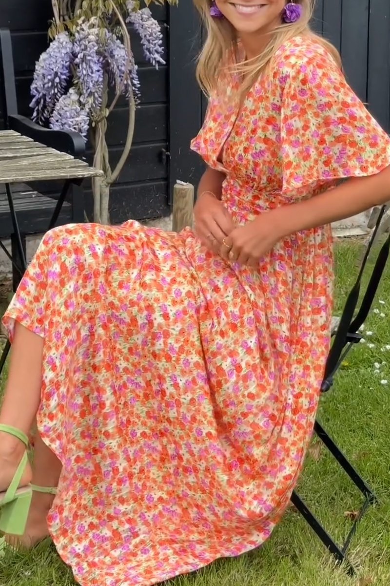 Pauline | Vestido Largo Floral Elegante
