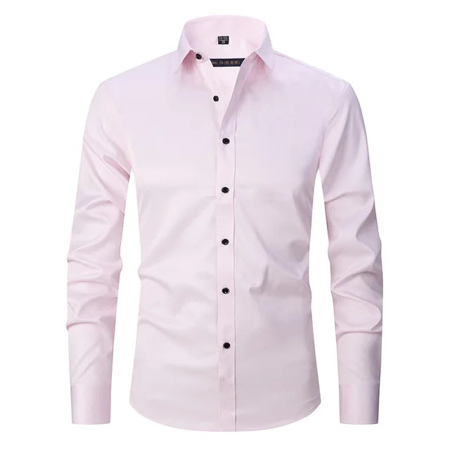 Mateo | Camisa De Vestir Corte Ajustado Para Hombre Mangas Largas