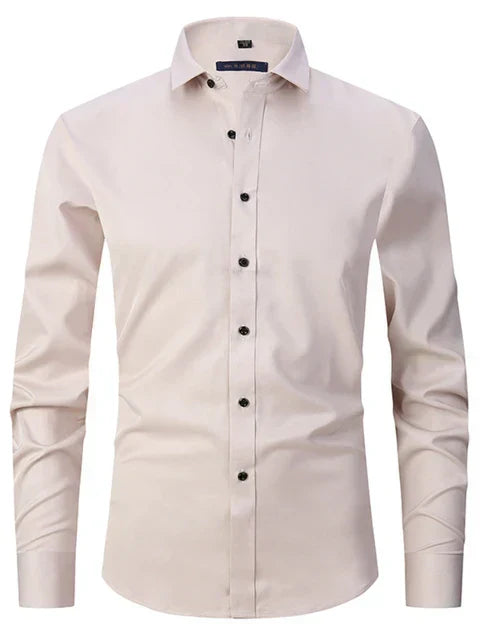 Mateo | Camisa De Vestir Corte Ajustado Para Hombre Mangas Largas