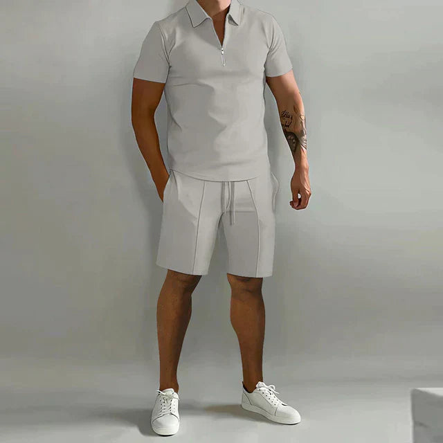 Lorenzo | Set de Verano para Hombre con Polo y Pantalón Corto