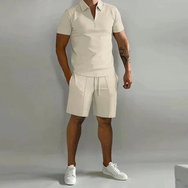 Lorenzo | Set de Verano para Hombre con Polo y Pantalón Corto