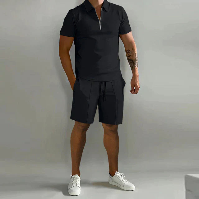 Lorenzo | Set de Verano para Hombre con Polo y Pantalón Corto