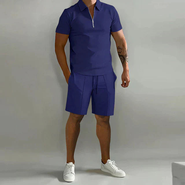 Lorenzo | Set de Verano para Hombre con Polo y Pantalón Corto