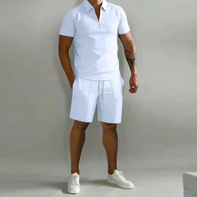 Lorenzo | Set de Verano para Hombre con Polo y Pantalón Corto
