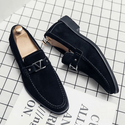 Vittoré | Mocasines De Vestir Para Hombre Con Detalle Metálico Y Diseño Angular