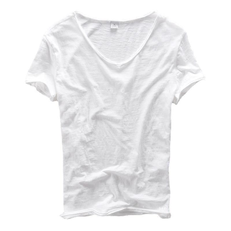 Leonvín | Camiseta De Hombre Con Escote En V Y Acabado Desenfadado