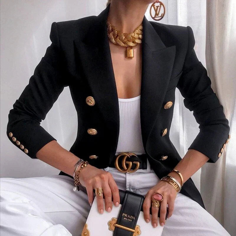 Kanaya | Blazer Elegante Con Botones Dorados