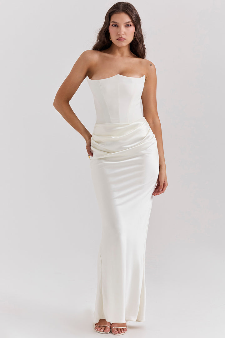 Shayla | Vestido Largo Con Corsé De Estilo Elegante