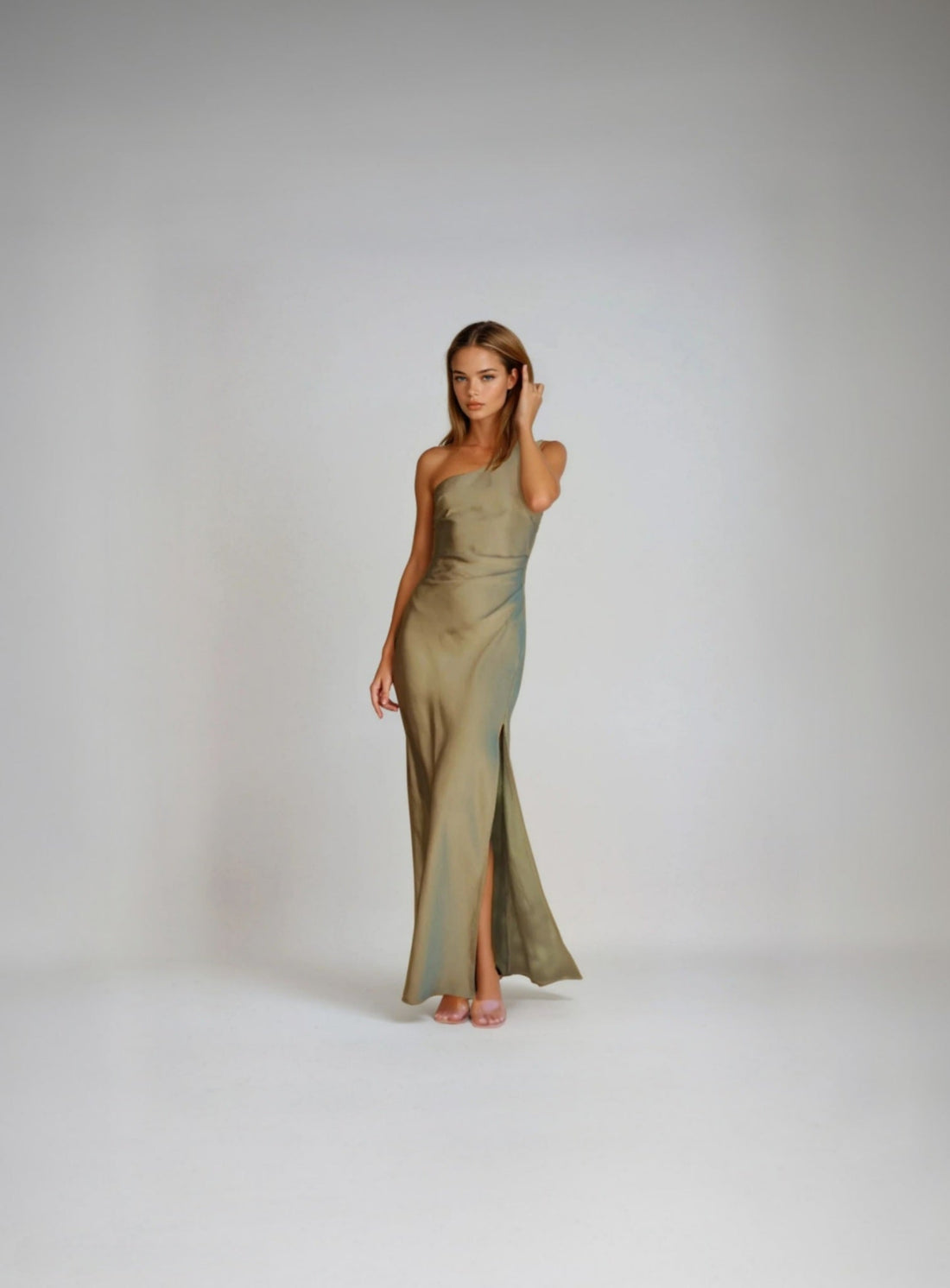 Adriana | Vestido De Noche De Un Hombro Maxi Para Mujer