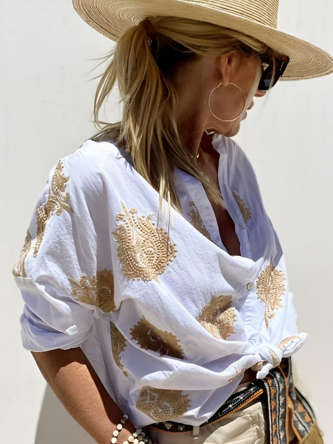 Simone | Blusa Ibiza Chic De Estilo Bohemio
