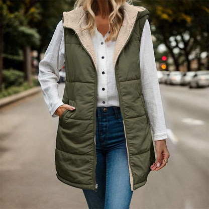 Aldana | Chaleco Reversible Mujer Sin Mangas Moderno