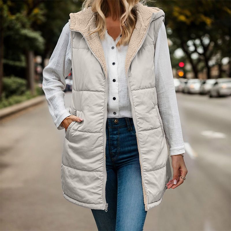 Aldana | Chaleco Reversible Mujer Sin Mangas Moderno