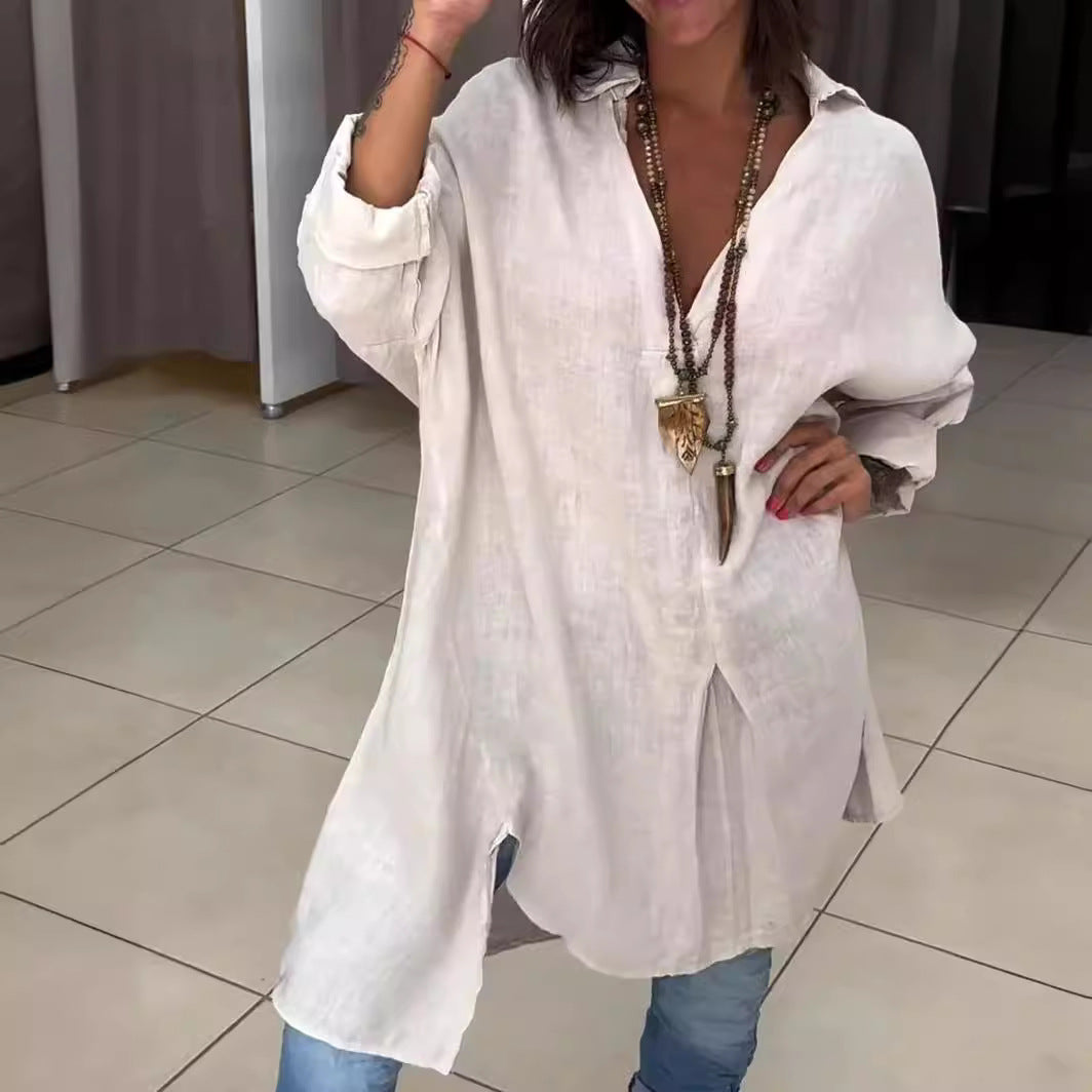 Jacky | Túnica de Lino con Corte Oversize
