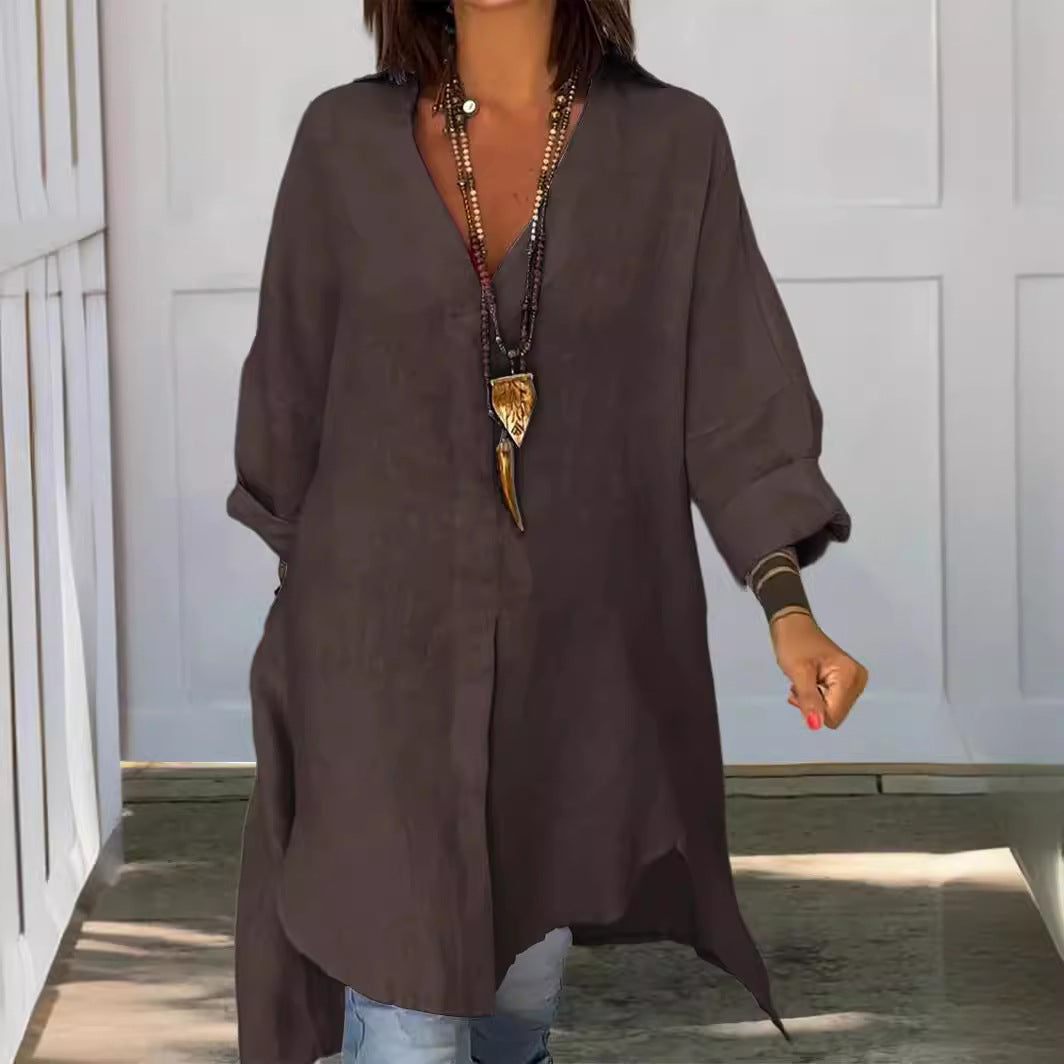Jacky | Túnica de Lino con Corte Oversize