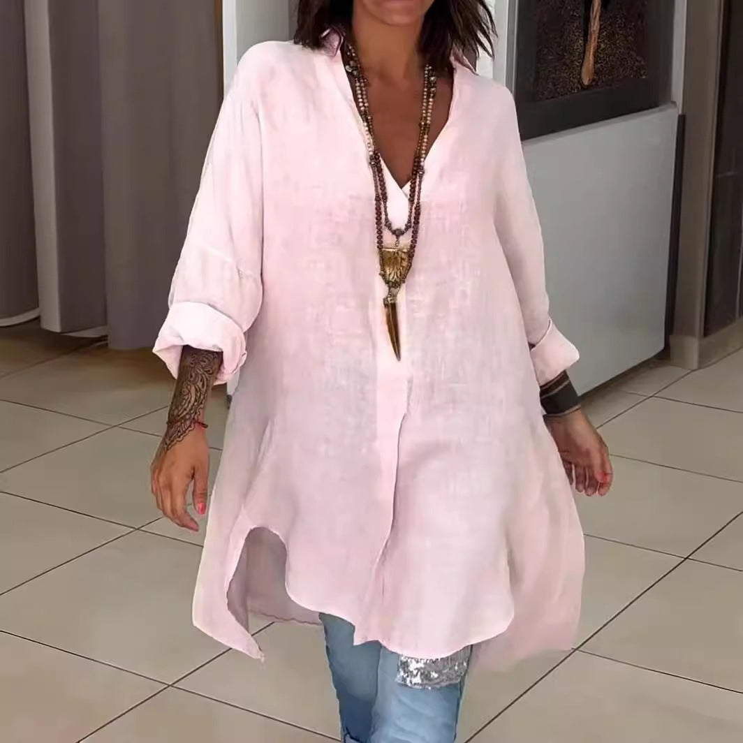 Jacky | Túnica de Lino con Corte Oversize