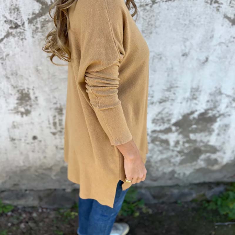 Celine | Túnica De Mujer De Punto Suave Con Diseño Relajado Y Laterales Ventilados