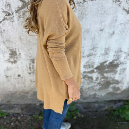 Celine | Túnica De Mujer De Punto Suave Con Diseño Relajado Y Laterales Ventilados