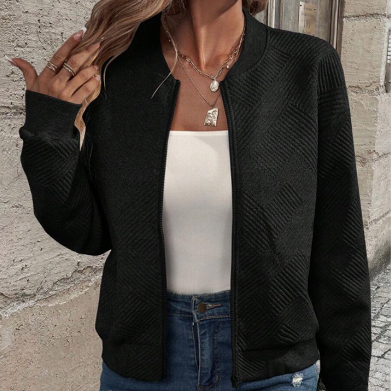 Ella | Chaqueta Bomber De Punto