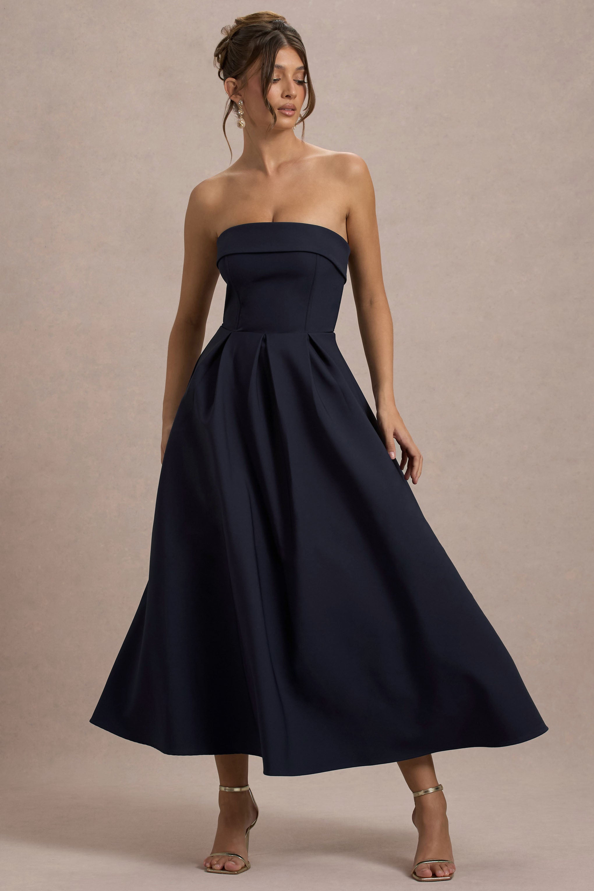 Annalise | Vestido Midi Elegante Estilo Skater