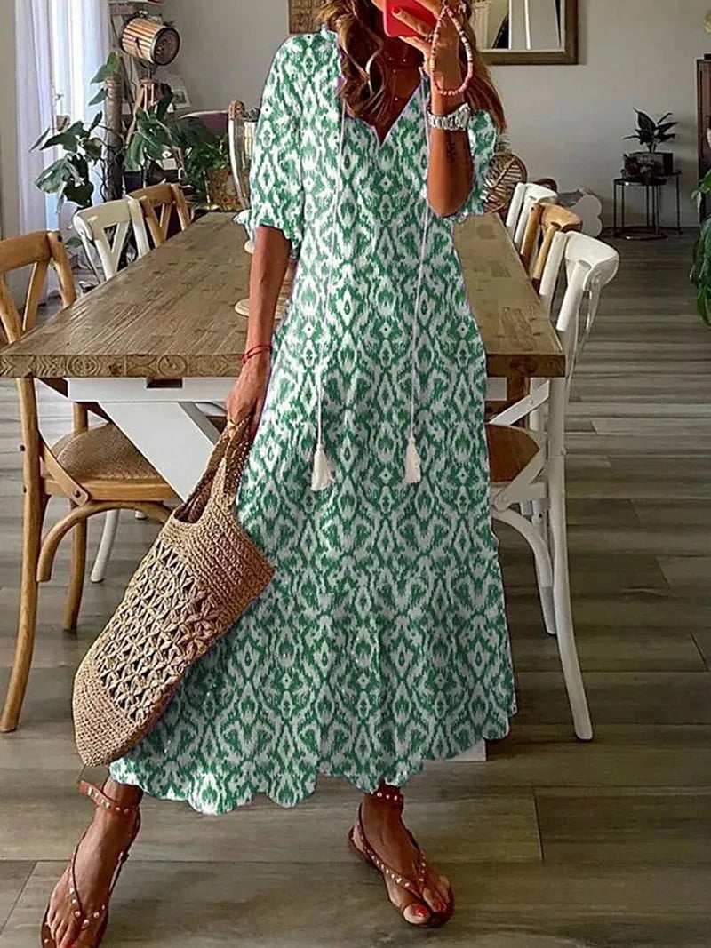 Mandy | Vestido Largo Bohemio Con Encanto Natural