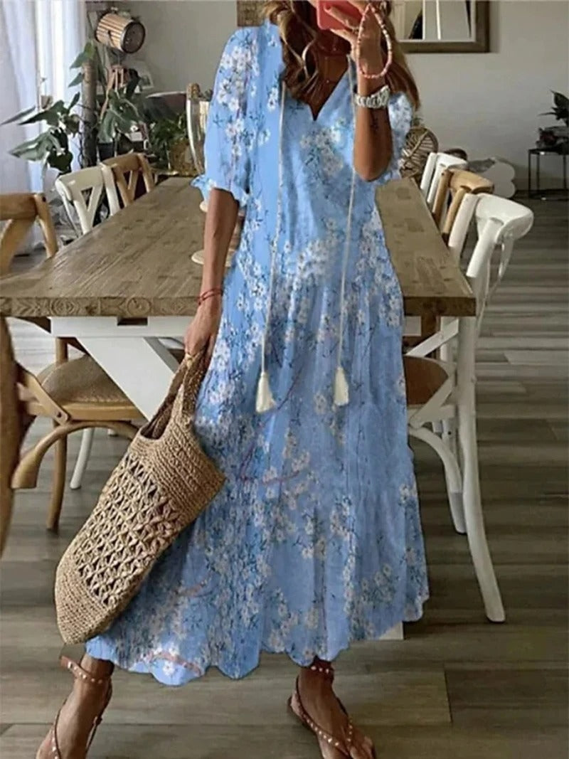 Mandy | Vestido Largo Bohemio Con Encanto Natural
