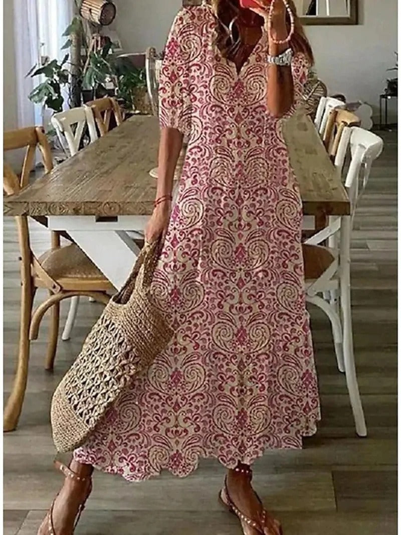 Mandy | Vestido Largo Bohemio Con Encanto Natural