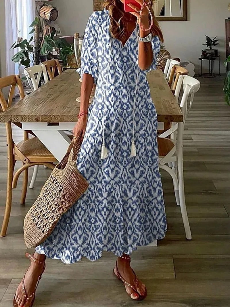 Mandy | Vestido Largo Bohemio Con Encanto Natural
