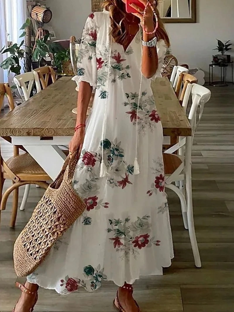 Mandy | Vestido Largo Bohemio Con Encanto Natural