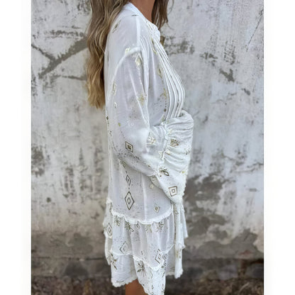 Isabel | Vestido Cómodo Con Escote En V Y Estampado