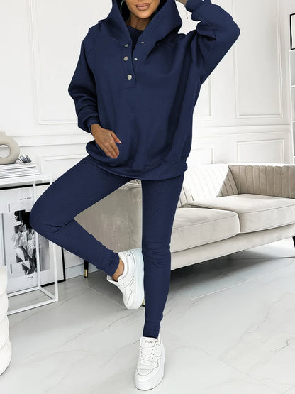 Sara | Conjunto Deportivo Cómodo Con Sudadera Capucha