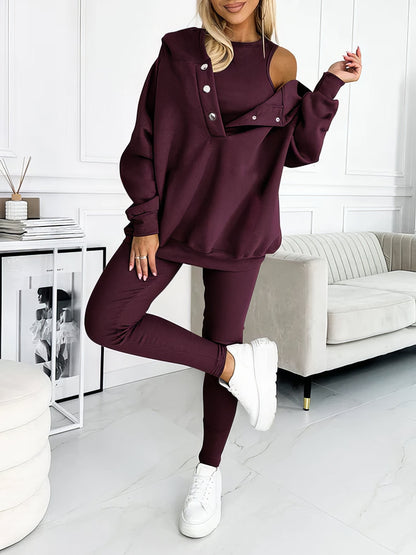 Sara | Conjunto Deportivo Cómodo Con Sudadera Capucha