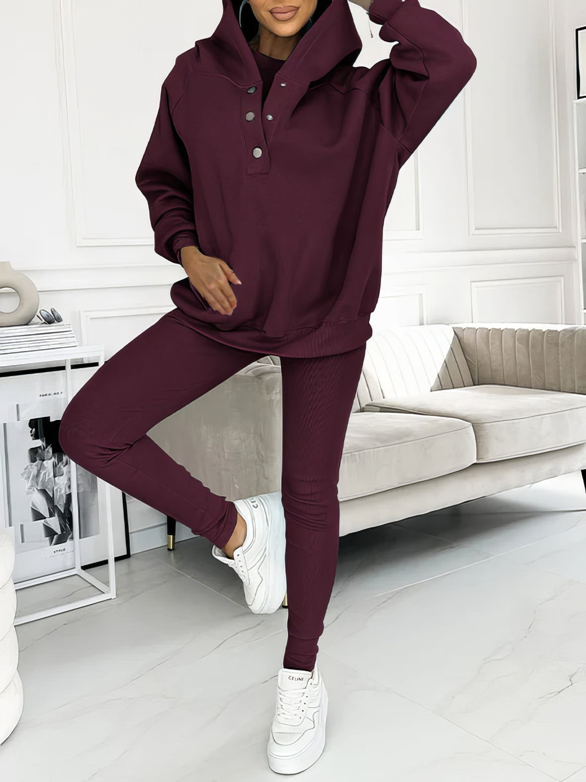 Sara | Conjunto Deportivo Cómodo Con Sudadera Capucha
