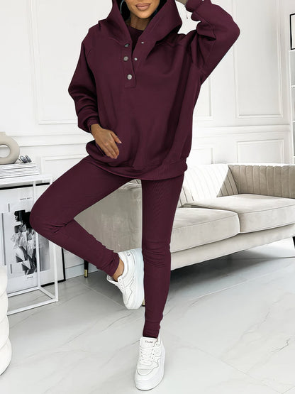 Sara | Conjunto Deportivo Cómodo Con Sudadera Capucha