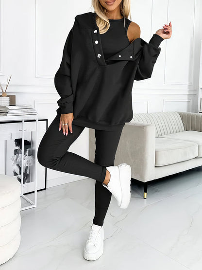 Sara | Conjunto Deportivo Cómodo Con Sudadera Capucha