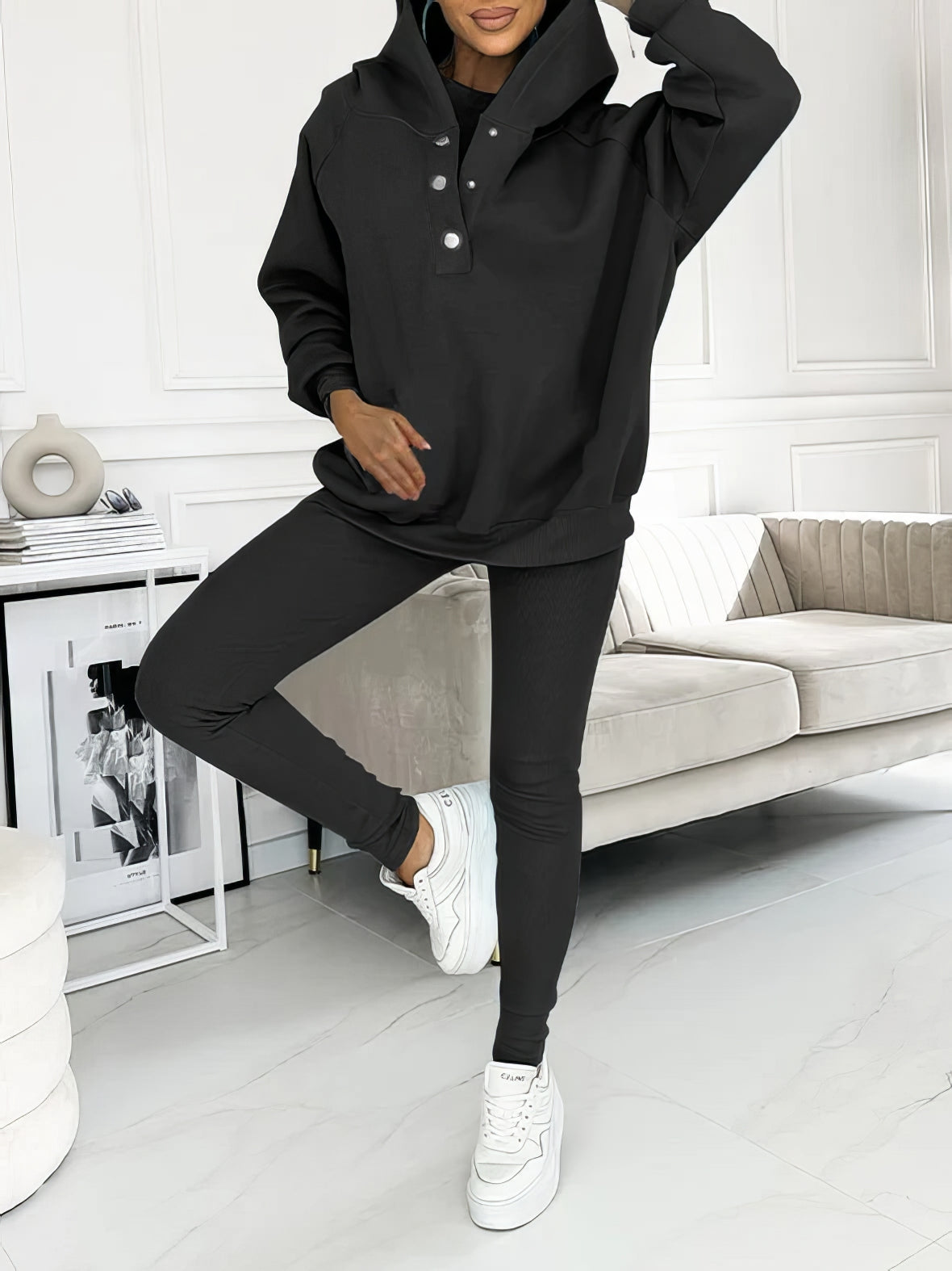 Sara | Conjunto Deportivo Cómodo Con Sudadera Capucha