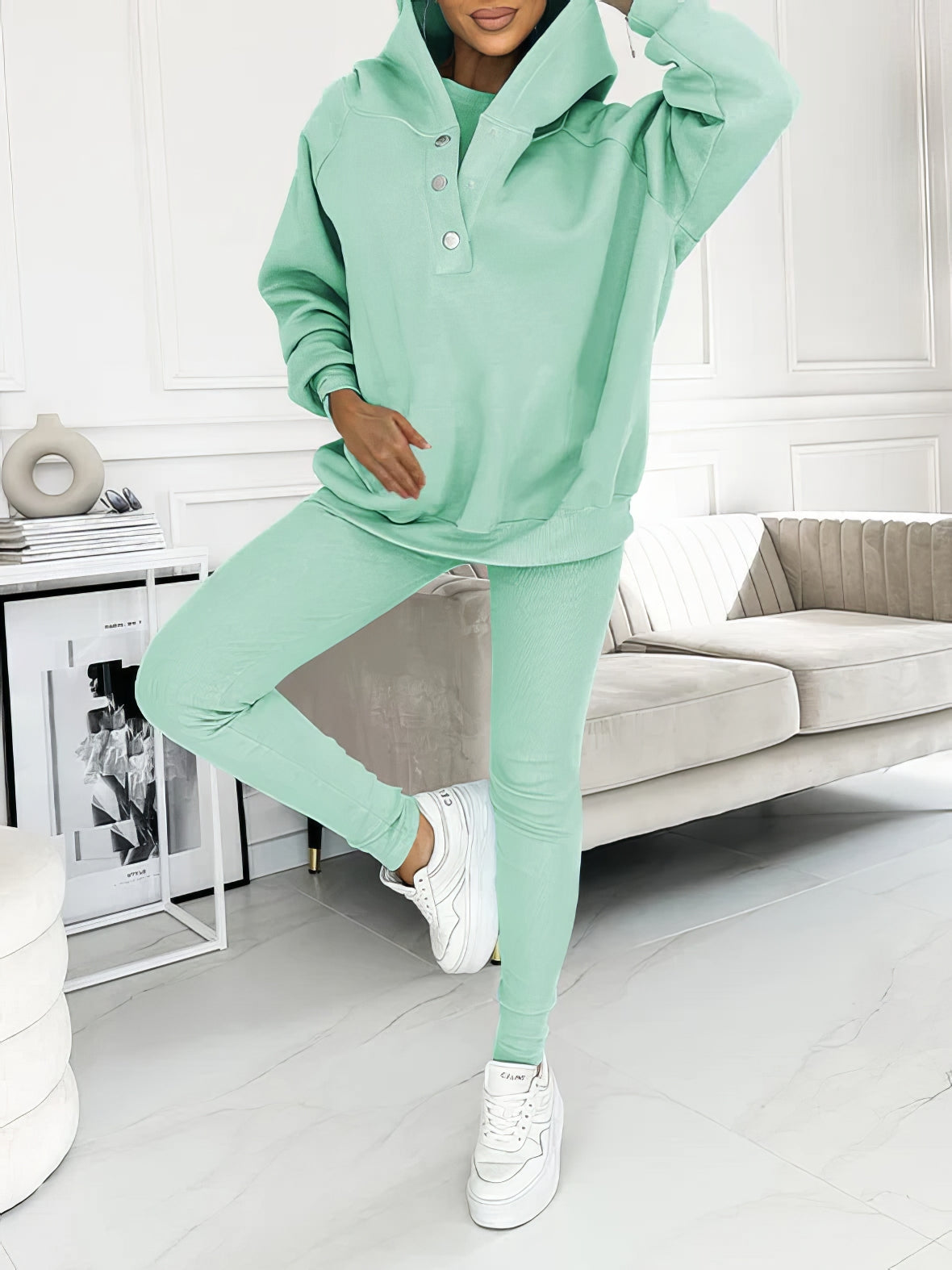 Sara | Conjunto Deportivo Cómodo Con Sudadera Capucha