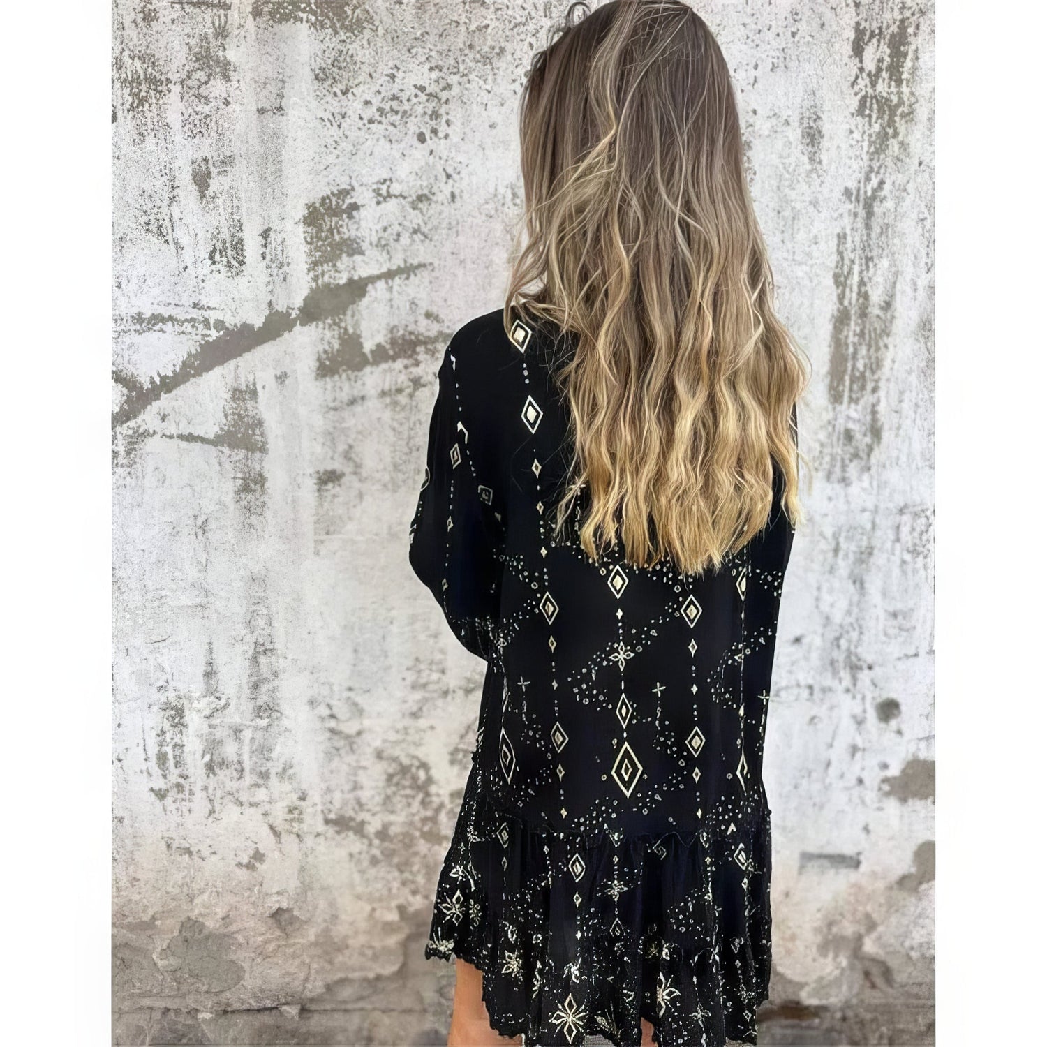 Isabel | Vestido Cómodo Con Escote En V Y Estampado