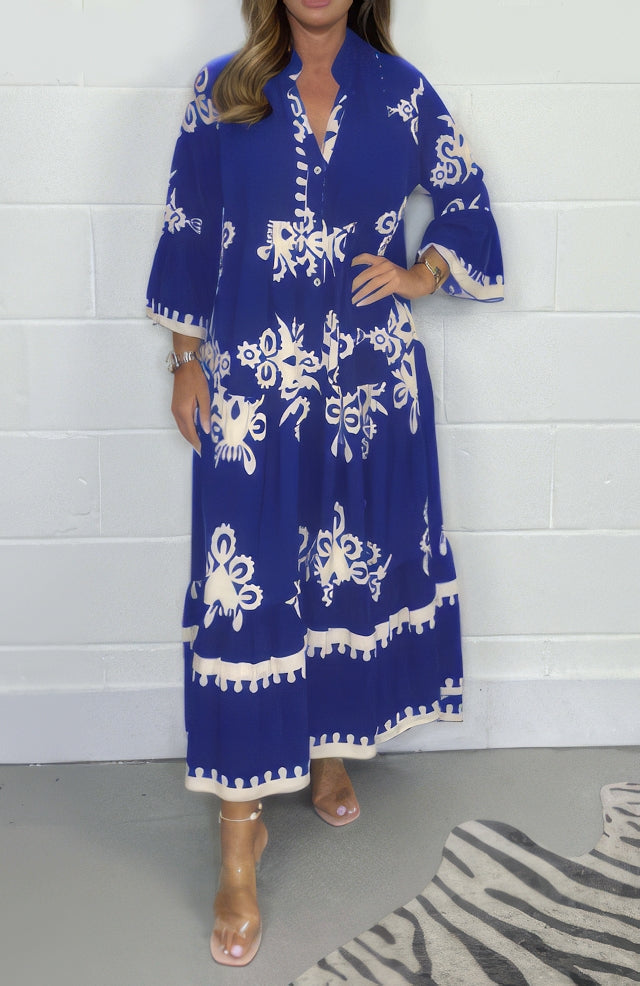 Flora | Vestido Floral Con Mangas Ligeras Y Tejido Suave