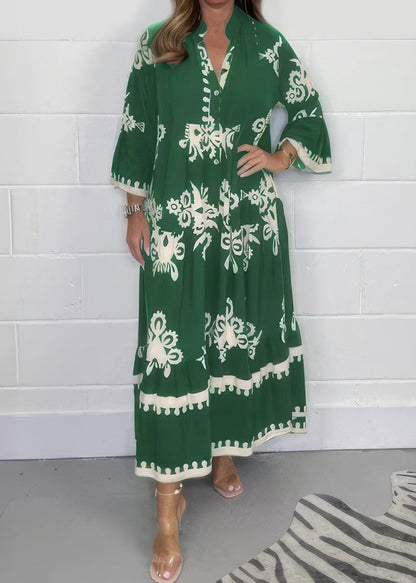 Flora | Vestido Floral Con Mangas Ligeras Y Tejido Suave